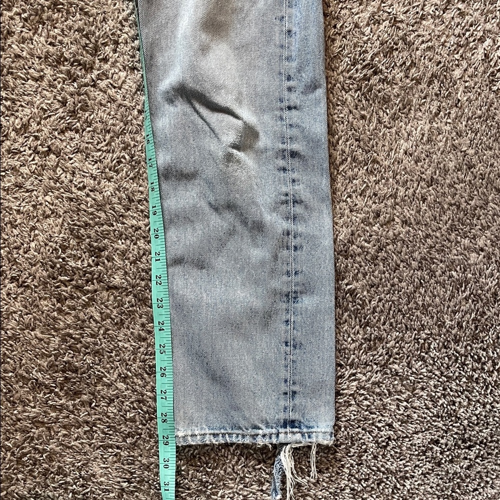 Agolde Light Blue Straight Leg Jeans - Picture 16 of 16